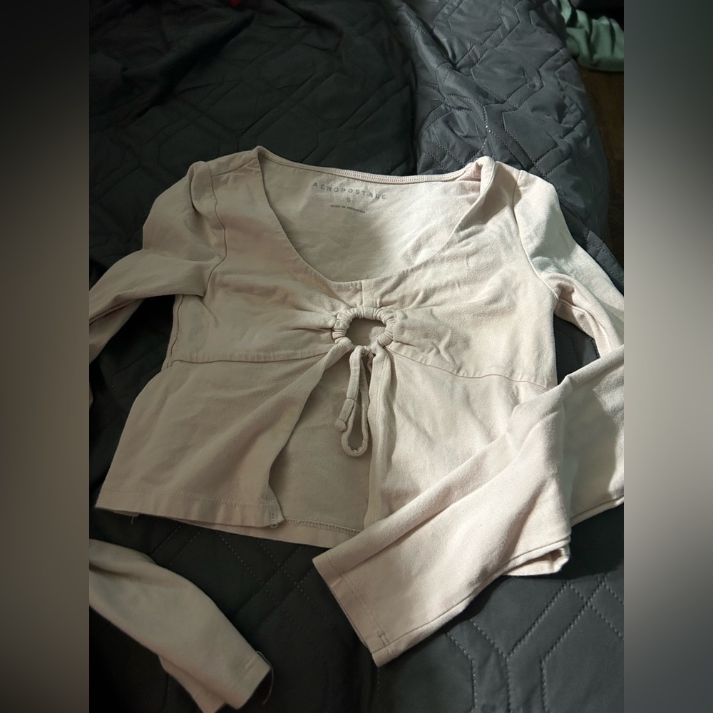 Aeropostale open front long sleeve shirt
